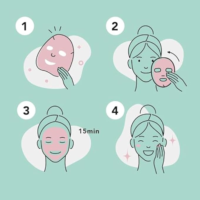 Celavi ESSENCE FACIAL FACE MASK PAPER SHEET KOREA SKIN CARE MOISTURIZING 9 PACK (MIX OF 9) - Image 3